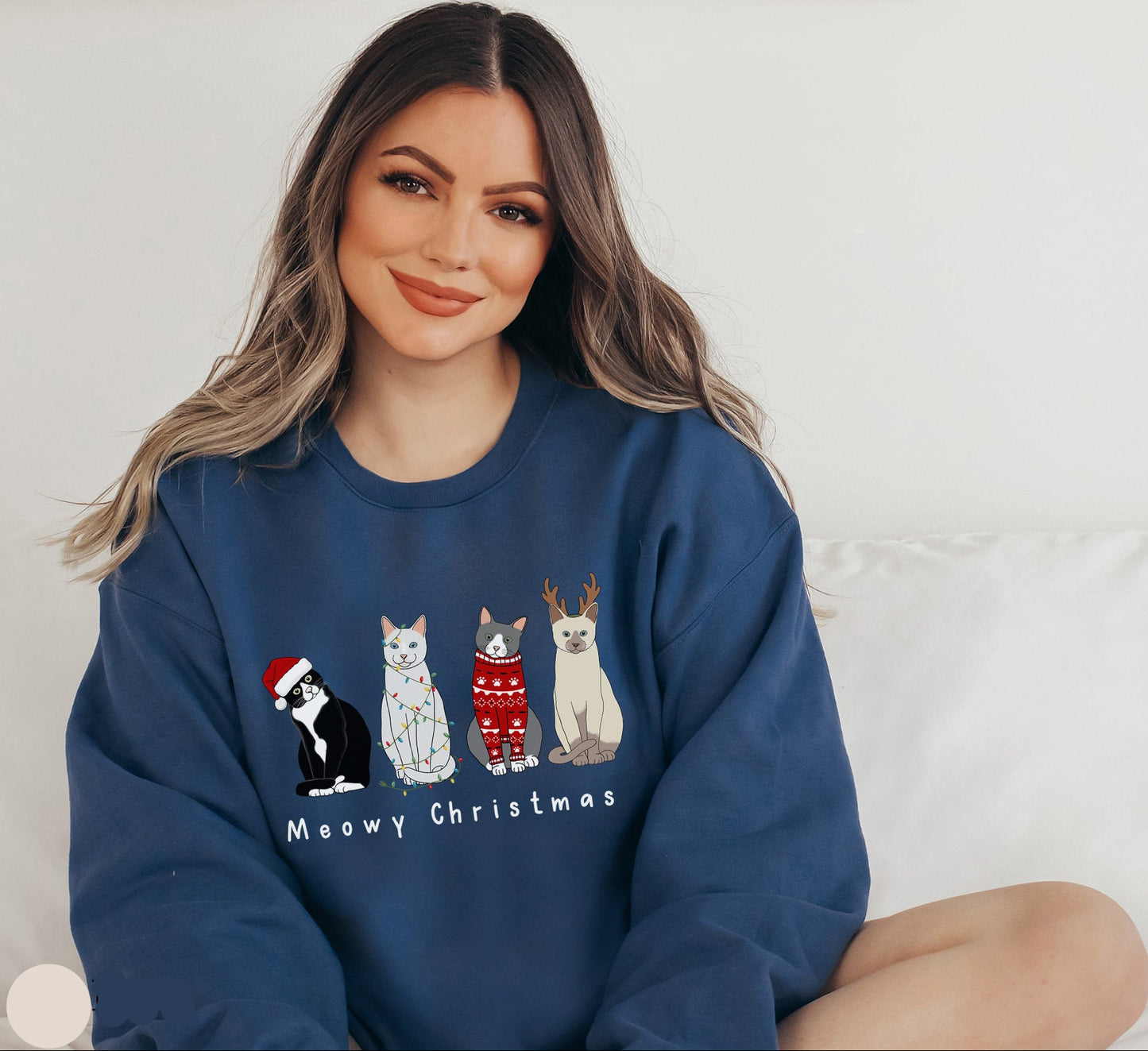 Meowy Christmas Sweater V18