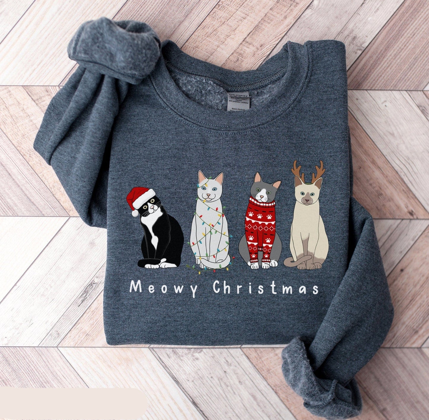 Meowy Christmas Sweater V18