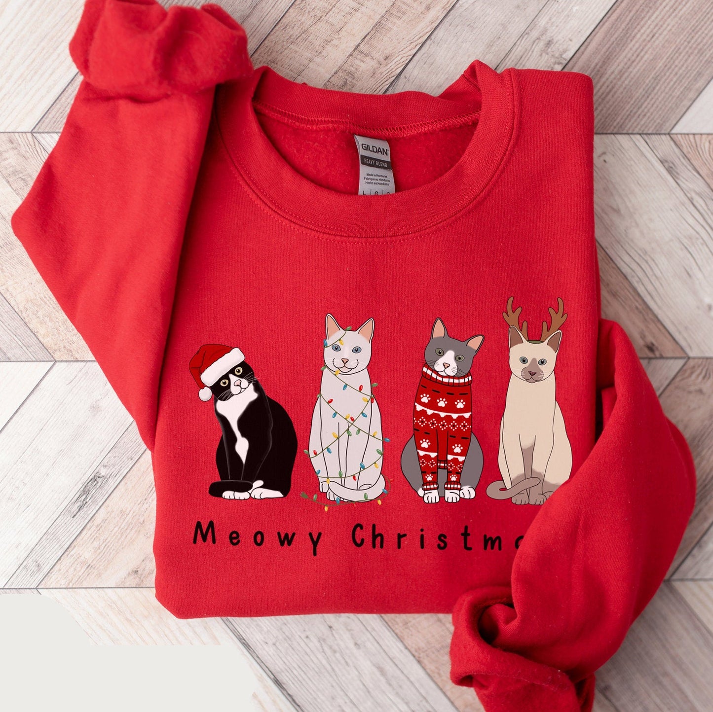 Meowy Christmas Sweater V18
