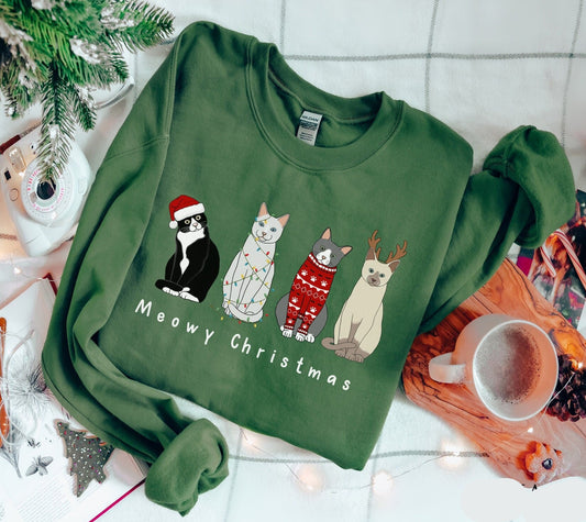 Meowy Christmas Sweater V18
