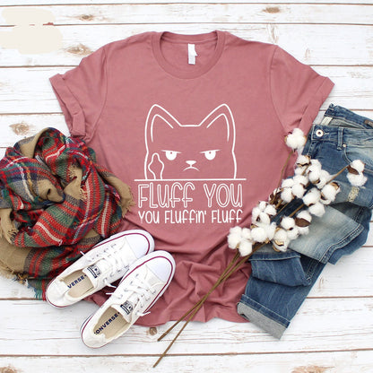 Fluff You Cat Tee New