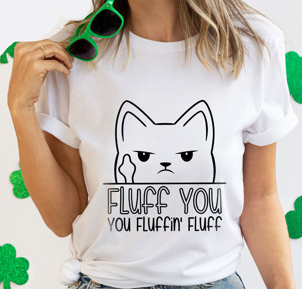 Fluff You Cat Tee New