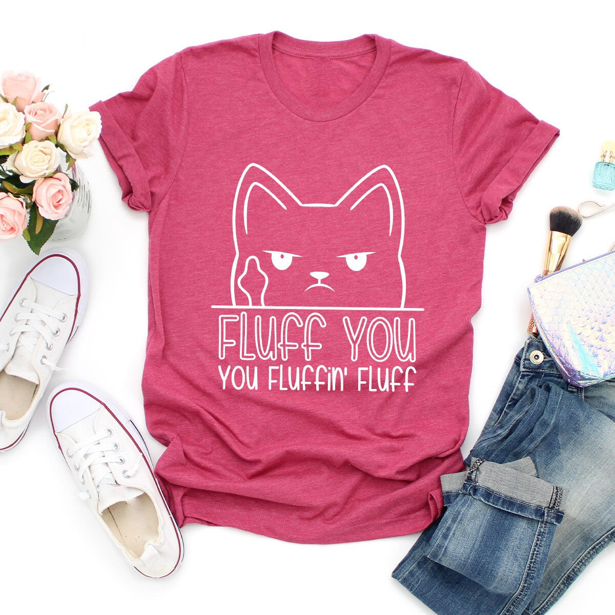Fluff You Cat Tee New