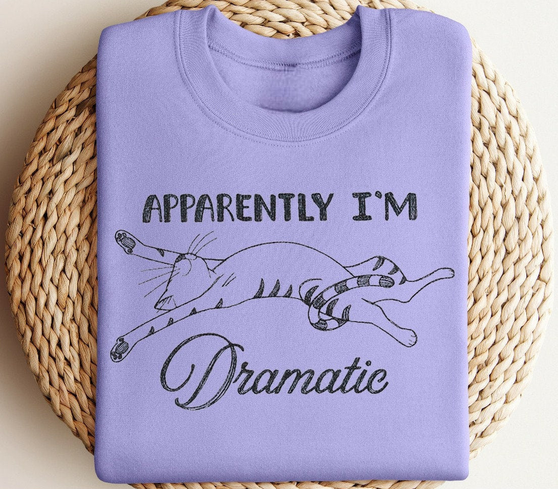 Apparently I'm Dramatic Cat Sweater