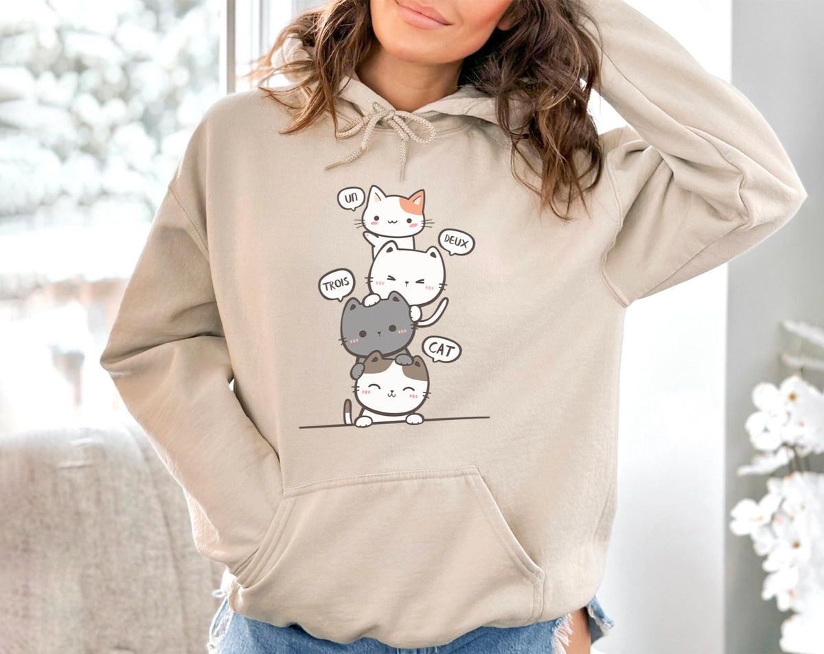 Un Deux Trois Cat Hoodie V6