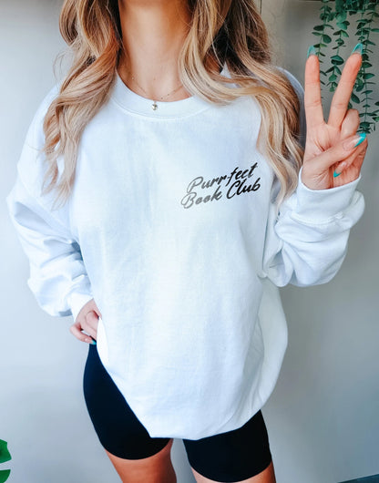 Purr-Fect Book Club Sweater