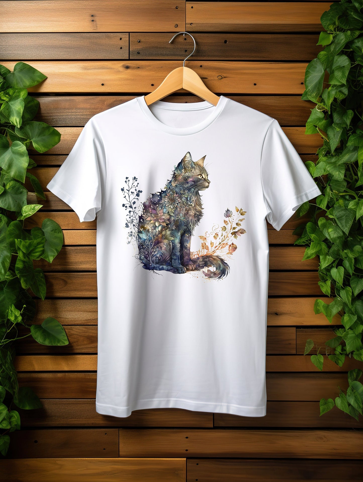 Cat Mom Shirt Floral Cat Shirt