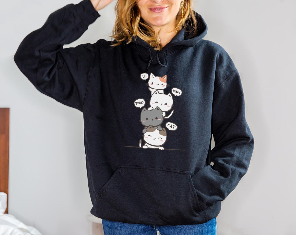 Un Deux Trois Cat Hoodie V6