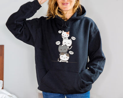 Un Deux Trois Cat Hoodie V6