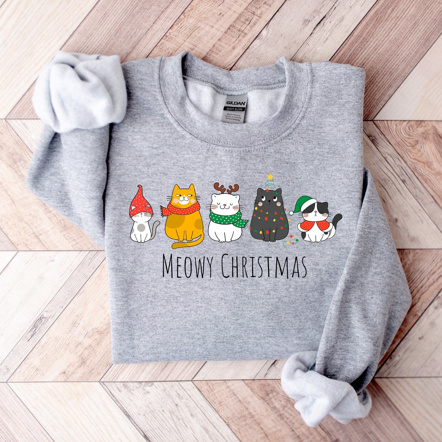 Meowy Christmas Sweater V8