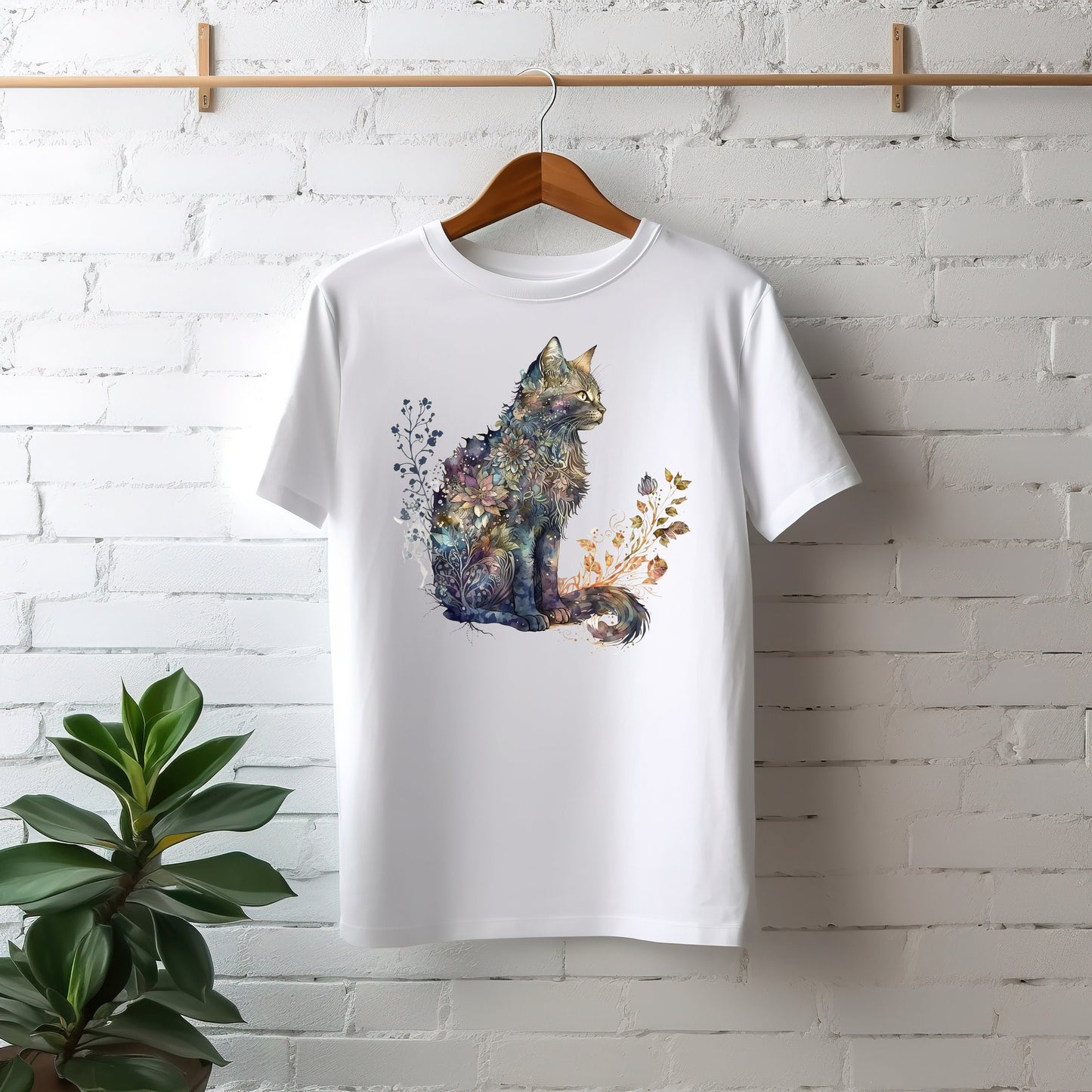 Cat Mom Shirt Floral Cat Shirt