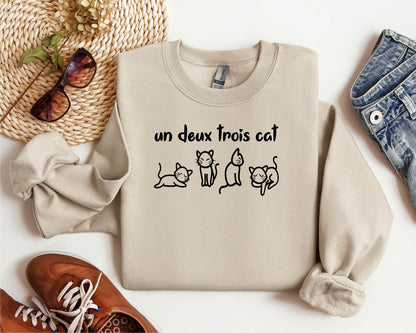 Un Deux Trois Cat Sweater V5