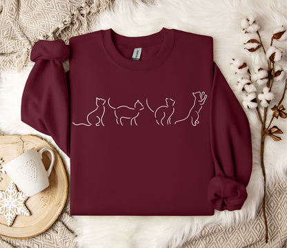 The Cat Outline Sweater