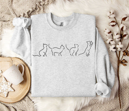 The Cat Outline Sweater