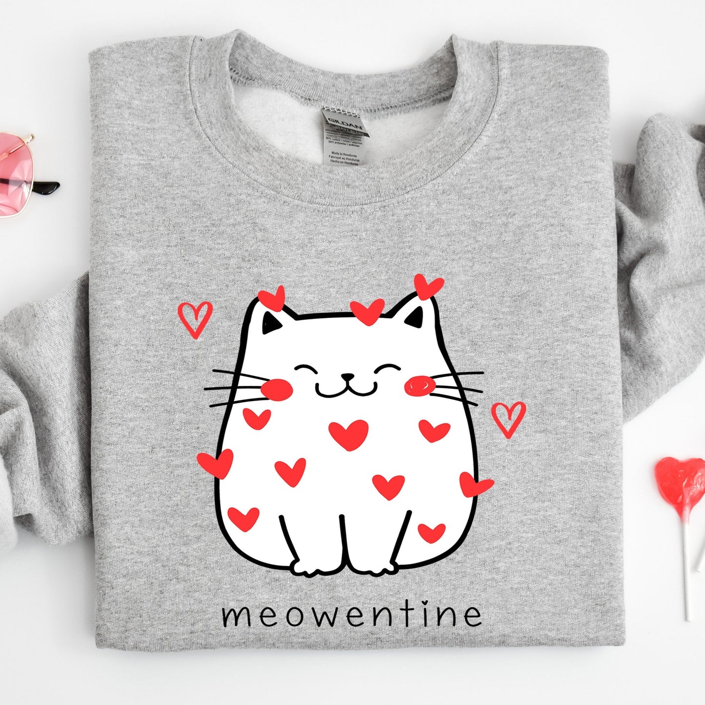 Cute Cat Valentine Sweatshirt V5