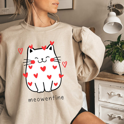 Cute Cat Valentine Sweatshirt V5