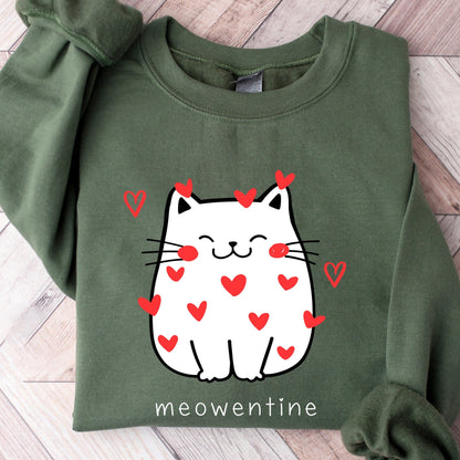 Cute Cat Valentine Sweatshirt V5