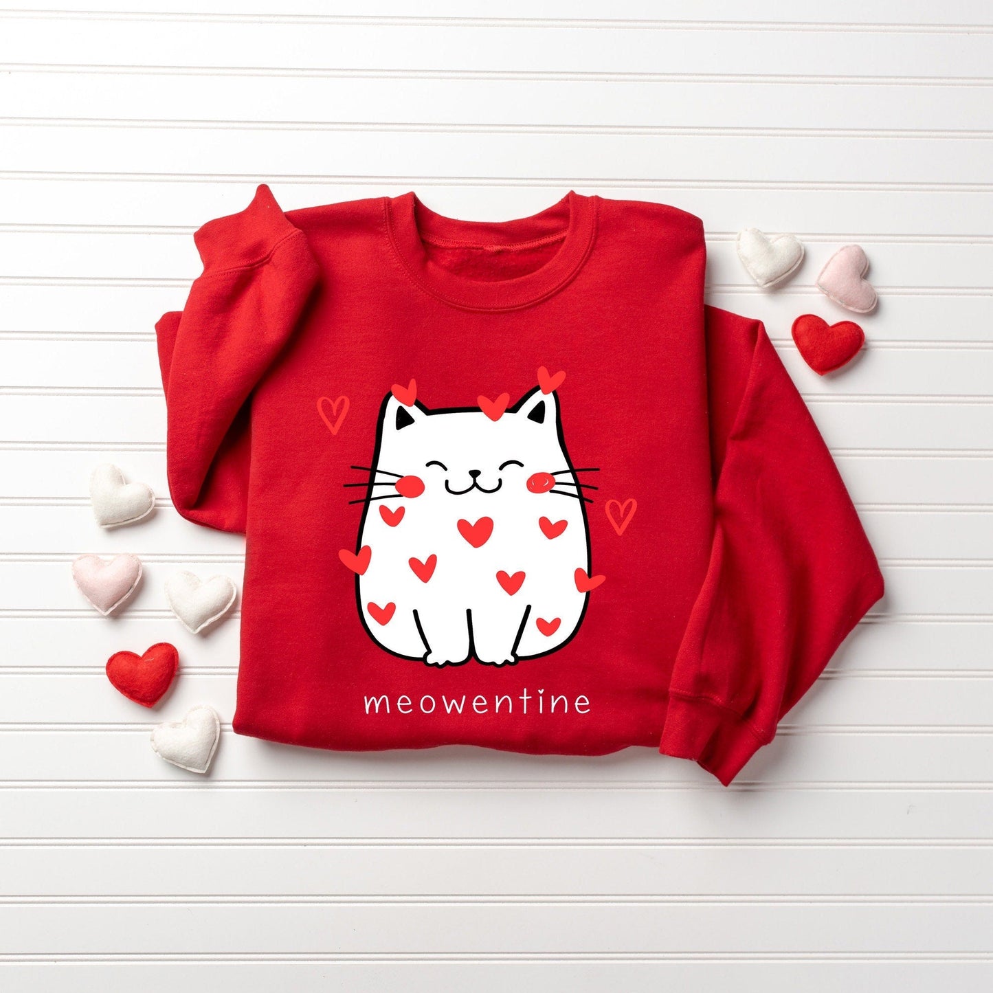 Cute Cat Valentine Sweatshirt V5