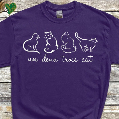 Un Deux Trois Cat Tee V17