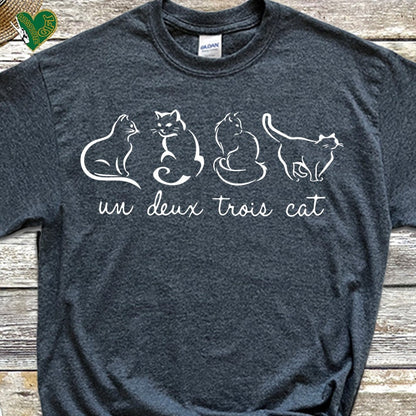 Un Deux Trois Cat Tee V17