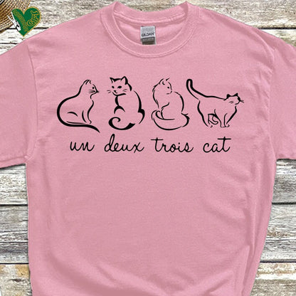 Un Deux Trois Cat Tee V17