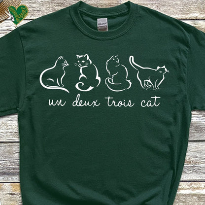 Un Deux Trois Cat Tee V17