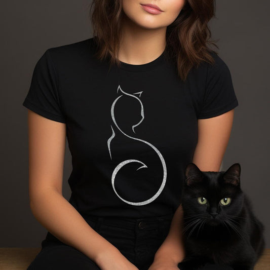 Cat Silhouetee Tee