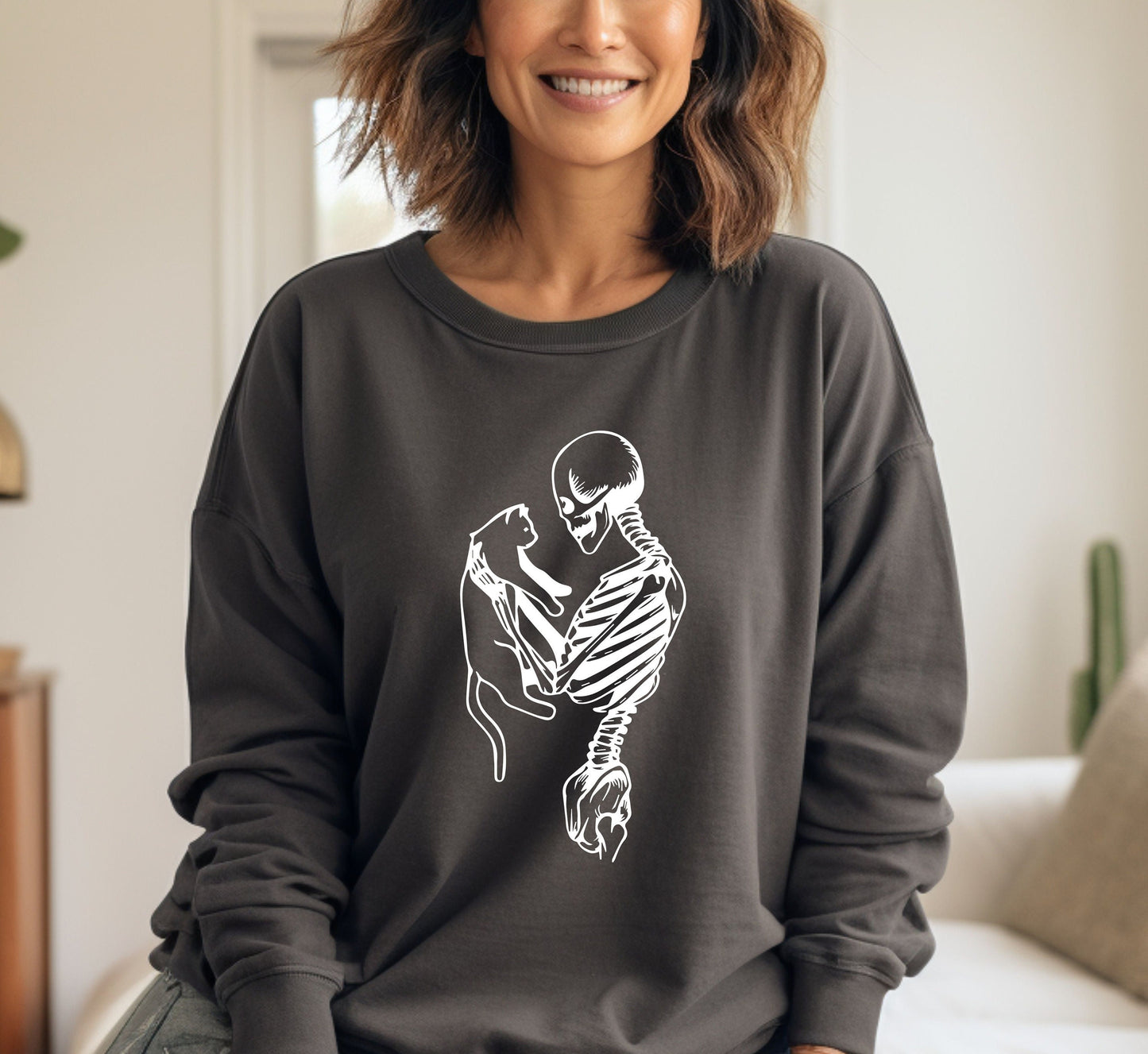 Skeleton Cat Sweatshirt