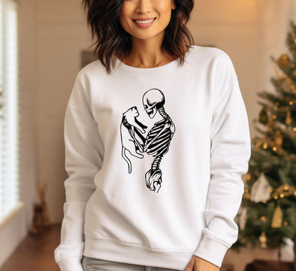 Skeleton Cat Sweatshirt