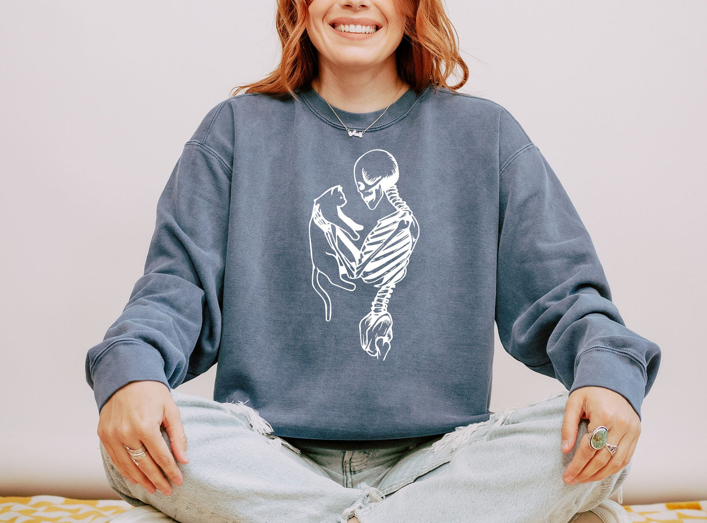 Skeleton Cat Sweatshirt