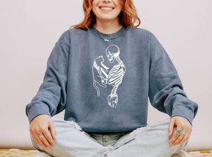 Skeleton Cat Sweatshirt