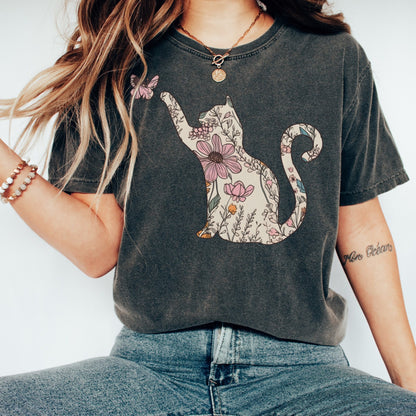 Wildflowers Cat Tee