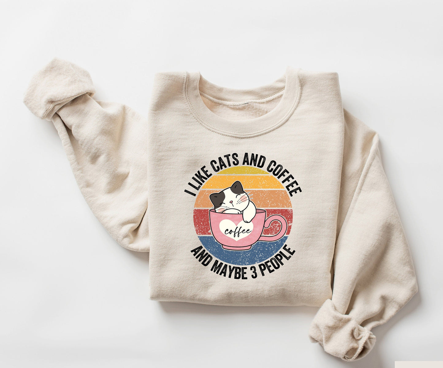 I Like Cats and Coffee Sweater