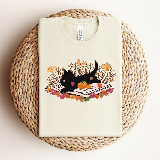 Cat Book Tee V4