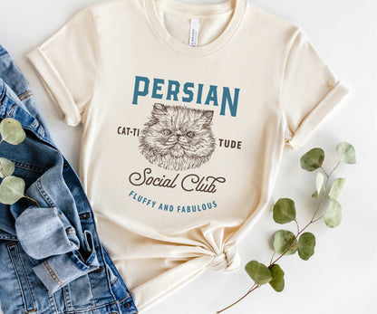 Persian Cat Social Club Tee V5