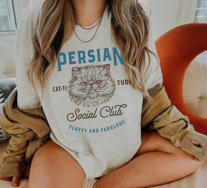 Persian Cat Social Club Tee V5