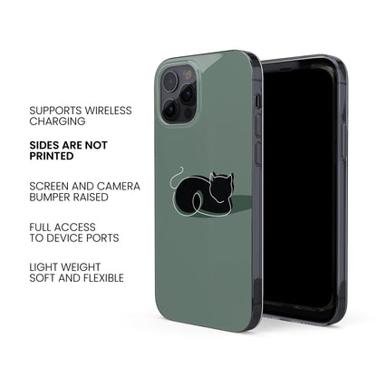 Cat Outline Phone Case
