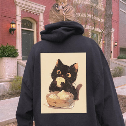 Asian Dumpling Cat Hoodie