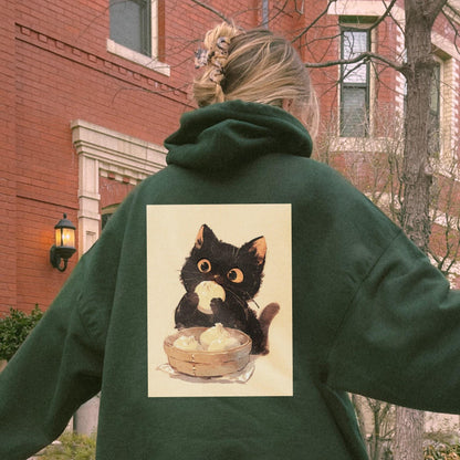 Asian Dumpling Cat Hoodie
