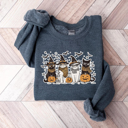 Halloween Cats Sweatshirt V3