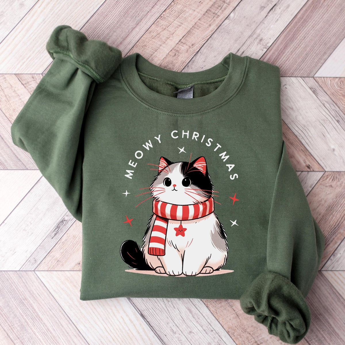 Meowy Christmas Sweatshirt V7
