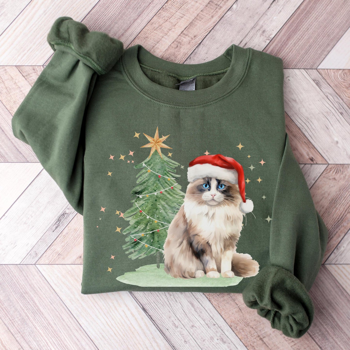 Ragdoll Christmas Tree Sweater