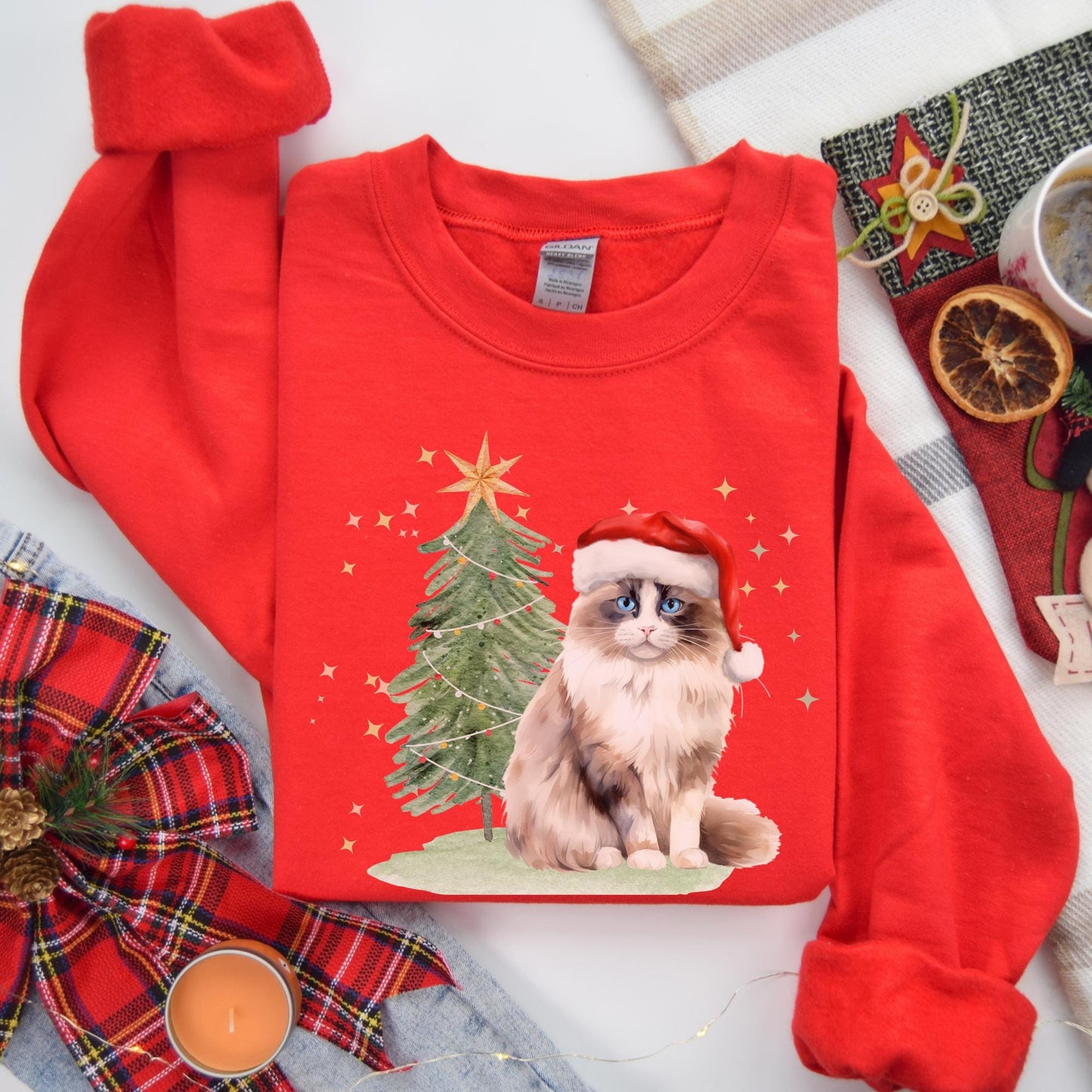 Ragdoll Christmas Tree Sweater