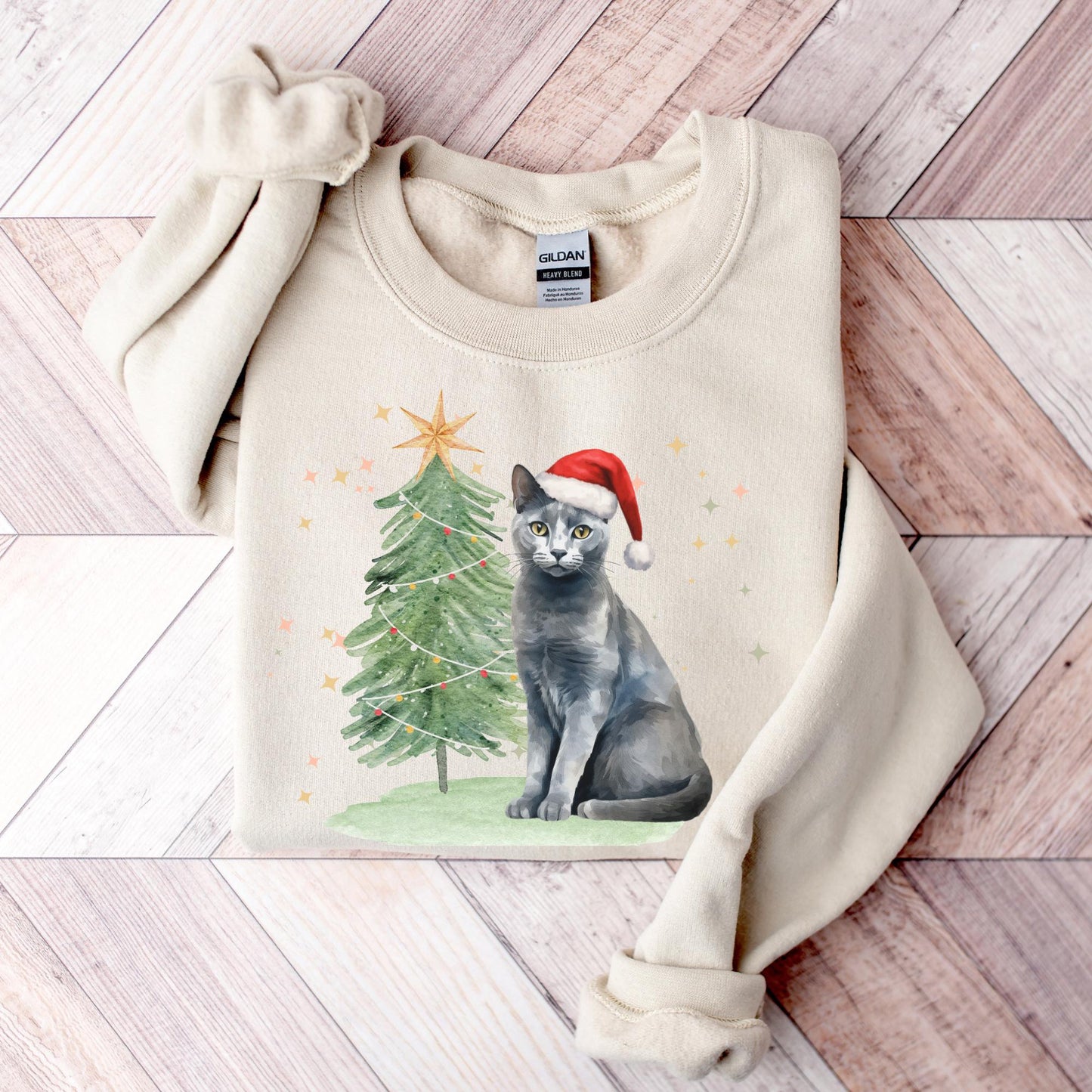 Russian Blue Cat Sweater