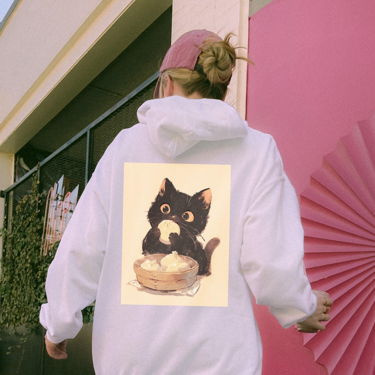 Asian Dumpling Cat Hoodie