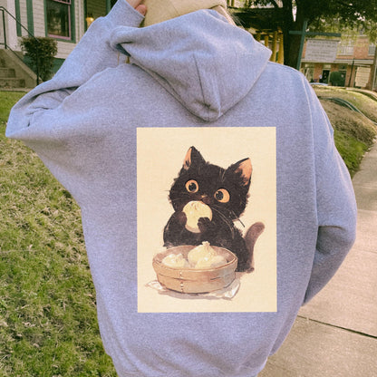 Asian Dumpling Cat Hoodie