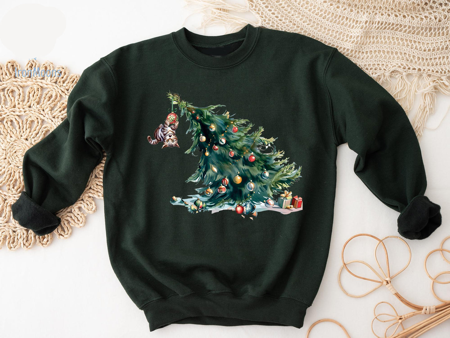 Christmas Cat Tree Sweater