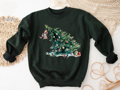 Christmas Cat Tree Sweater