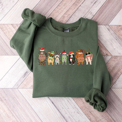 Cute Cat Christmas Sweatshirt