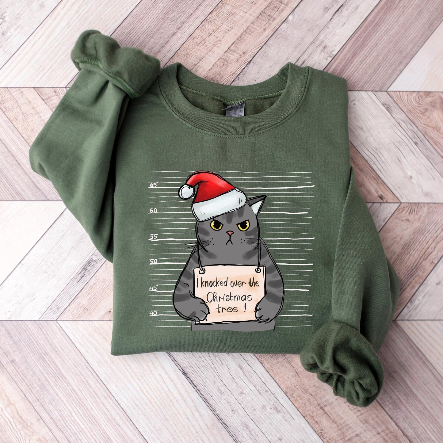 Christmas Tree Cat Sweater V3